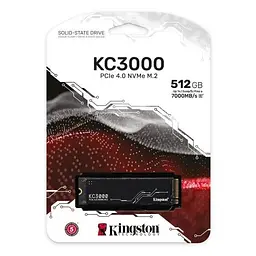 Твердотільний накопичувач SSD Kingston 512Gb, KC3000, PCI-E 4.0 x4, M.2 2280, 3D TLC, 7000/3900 МБ/с teh0019826 - мініатюра 3