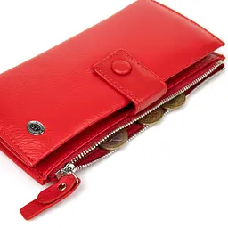 Яскравий жіночий гаманець-клатч ST Leather 19374 червоний - мініатюра 6