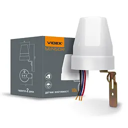 Датчик освітленості VIDEX VL-SN02 10A 220V фотометричний VIDEX (25887-000) - мініатюра 1