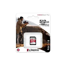 Карта пам'яті Kingston 512GB SDXC class 10 UHS-II U3 Canvas React Plus (SDR2V6/512GB) - мініатюра 3