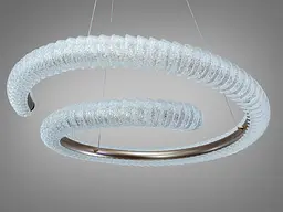 Стильна підвісна LED люстра Diasha MD2509/800CG графіт 132W з пультом до 22 м2 - мініатюра 4