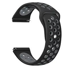 Спортивний ремінець Primo Perfor Sport для годинника Xiaomi Amazfit Bip/Bip Lite/ Amazfit GTS Black Grey - мініатюра 5