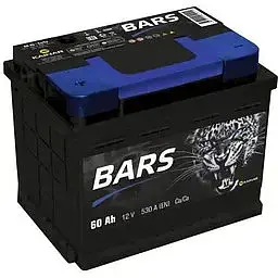Акумулятор Bars 60Ah (+/-) 530EN 242x175x190 мм - мініатюра 2