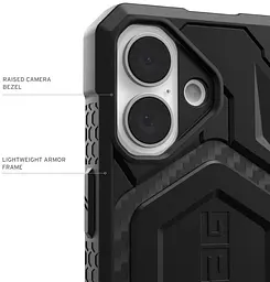 Чохол протиударний UAG Monarch Pro MagSafe для iPhone 16 Carbon Fiber Red 11449311F4242 - мініатюра 8