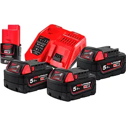 Акумулятори до електроінструменту + зарядний пристрій Milwaukee M18 NRG-503 (4933451423) [99362]
