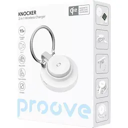 Бездротовий зарядний пристрій + тримач Proove Knocker 2in1 (WSPK15012002) - мініатюра 6