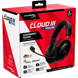 Ігрові навушники HyperX Cloud III S Black/Red (A59Z0AA) [143039] - мініатюра 9