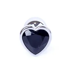 Анальна пробка з кристалом B-Series Jewellery Silver Heart Plug, S - мініатюра 2