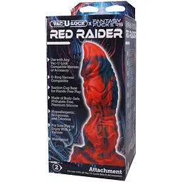 Фентезійний фалоімітатор Doc Johnson Vac-U-Lock x Fantasy Fuckers Red Raider - мініатюра 6