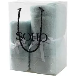 Набір махрових рушників Soho бавовна 35х75 см, 70х140 см Bow Mint (A160069) - мініатюра 2