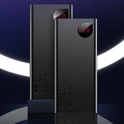 Зовнішній акумулятор (павербанк) Baseus Adaman Metal Digital 20000mAh 22.5W 2021 Editon Black (PPAD000101, PPADM20S) - мініатюра 6