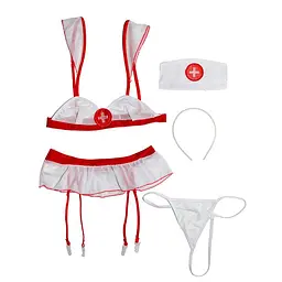 Сексуальний комплект 'Медсестра' S/M Білий K000506 - мініатюра 3