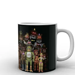 Кухоль GeekLand Five Nights At Freddys  П'ять ночей з Фредді постер FN.02.001.600 330 мл білий - мініатюра 2