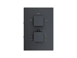 Душова система прихованого монтажу Corsan Adour black + BOX з термостатом Z01TBL, Чорний матовий - мініатюра 3