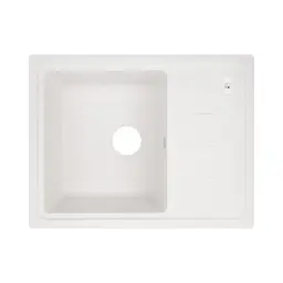 Кухонна мийка Lidz 620x435/200 WHI-01 (LIDZWHI01620435200), Білий