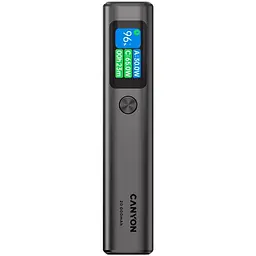 Батарея універсальна Canyon 20000mAh OnPower 230 TFT PD/130W Dark Grey (CNS-CPB230DG)