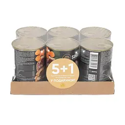 Набір Вологий корм 5+1 заводська упаковка Savory Dog Gourmand Duck пашт.ет для дорослих собак усіх порід з качкою 400 г