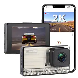 Відеореєстратор автомобільний DVR-X-21 (2 камери) AHD 2K - мініатюра 5