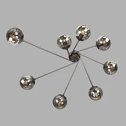 Люстра модерн Levistella 7529803-8 BK+BK - мініатюра 3