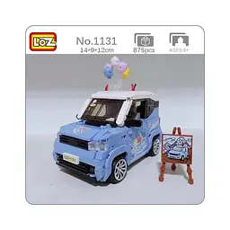 Конструктор LOZ mini Автомобіль MINI блакитний (1131) - мініатюра 10