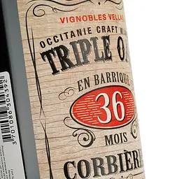 Вино Vignobles Vellas Oak Triple Rouge AOP Corbieres 2018 червоне сухе 0.75 л - мініатюра 3