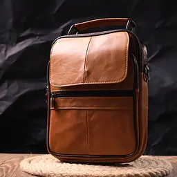 Чоловіча шкіряна сумка Vintage 19х25х5 см sum0022451 - мініатюра 7