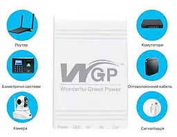 ДБЖ для роутера, повербанк MINI DC UPS WGP 5V-9V-12V, 10400mAh - мініатюра 7