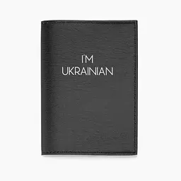 Обкладинка для паспорта 312 IM UKRAINIAN One size Чорний (2000989765523A)