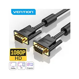 Кабель мультимедійний VGA M to VGA M 5.0m black Vention (DAEBJ) - мініатюра 5