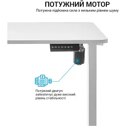 Комп'ютерний стіл OfficePro ODE119W White [111775] - мініатюра 12