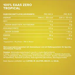 Амінокислота IronMaxx 100% EAAs Zero Тропічний 500 г - мініатюра 5