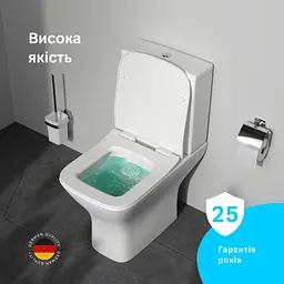 Унітаз-компакт без обідка з сидінням мікроліфт AM.PM Gem CGA8601SC - мініатюра 3
