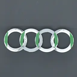 Емблема для Audi 80 задня / пластикова / скотч 140 x 46 мм - мініатюра 2