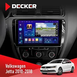 Штатна магнітола Volkswagen Jetta 2010-2018 Decker D10-009 4x64, DSP, 4G, 2k Decker (НФ-00008489)