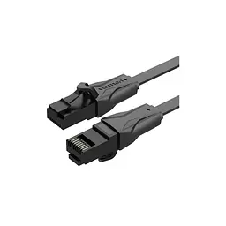 Патч-корд Vention 5 м, UTP Cat. 6 RJ-45 плаский чорний (IBJBJ)