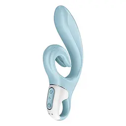 Вібратор-кролик Satisfyer Love Me 22 см блакитний - мініатюра 3