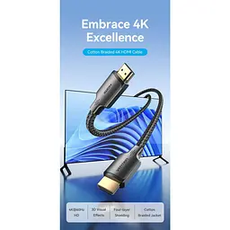 Кабель Vention HDMI-HDMI V 2.0 20 м (ALLBQ) - мініатюра 3
