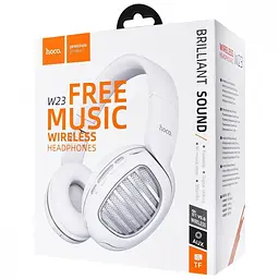 Бездротові навушники Hoco W23 Brilliant Sound Bluetooth білі (23823 white) - мініатюра 2