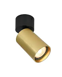 Спот Italux SPL-23436-1R-BK-BRSS Nesto GU10 1x10W IP20 Brass