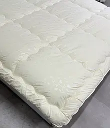 Ковдра Ecotton двоспальна 172х205 см штучний пух стьогана молочна (24960) - мініатюра 10