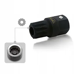 Головка для зливної пробки коробки передач TOPTUL VW, AUDI (M16H) L38 мм JDBB1617 - мініатюра 2
