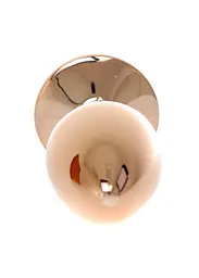 Анальна пробка B - Series HeavyFun Plug-Jewellery Red Gold, 7 см (персиковий) - мініатюра 5