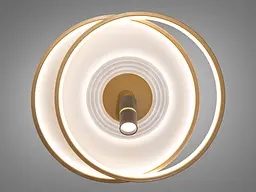 Сучасна LED-люстра Diasha 5532WH+G dimmer білий + золото, 66 Вт, з пультом і димером, 46 см - мініатюра 4