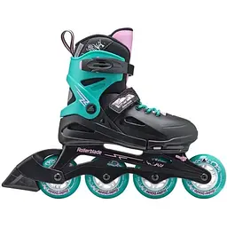Ролики Rollerblade Fury 33-38 Black/Teal (1012-07373500-3C1-33-38) - мініатюра 2
