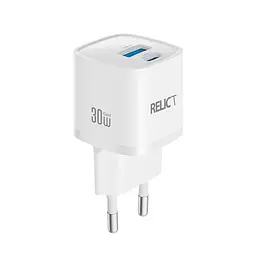 Зарядний пристрій Relict JetMini GaN 30W/1 USB-C + 1 USB-A White - мініатюра 2