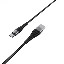 Кабель Borofone BX32 Munificent Type-C-USB 3A 1m Чорний