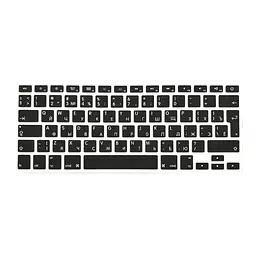 Накладка на клавіатуру DK для Apple MacBook Pro 15" 2008 - 2012 UK силікон чорний (010469)