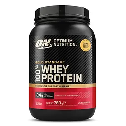 Сироватковий протеїн Optimum Nutrition Gold Standard 100% Whey EU, 780 грам - Полуниця