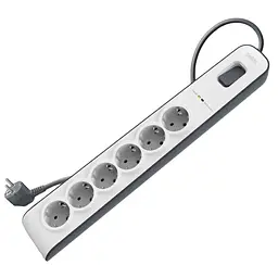 Мережевий фільтр-подовжувач Belkin 6 розеток 650 Дж кабель 2 м - мініатюра 2
