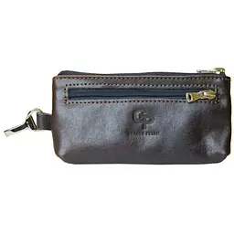 Ключниця Borsetta темно-коричнева GRANDE PELLE 15х8.5х1 см acs0032174